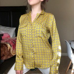 Yellow Diamond Button-up.
